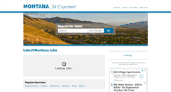 Desktop Screenshot of montanajobdepartment.com