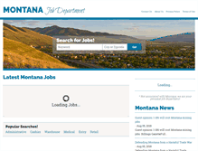 Tablet Screenshot of montanajobdepartment.com